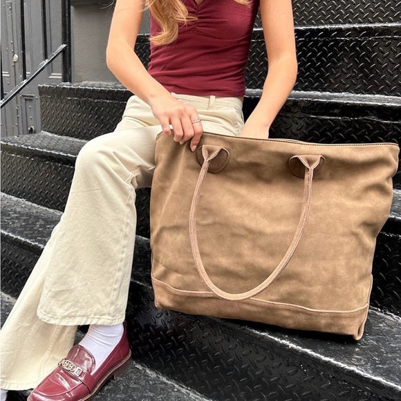 Brandy Melville Bags Brandy Melville Tote Bag Brown Nwt Poshmark